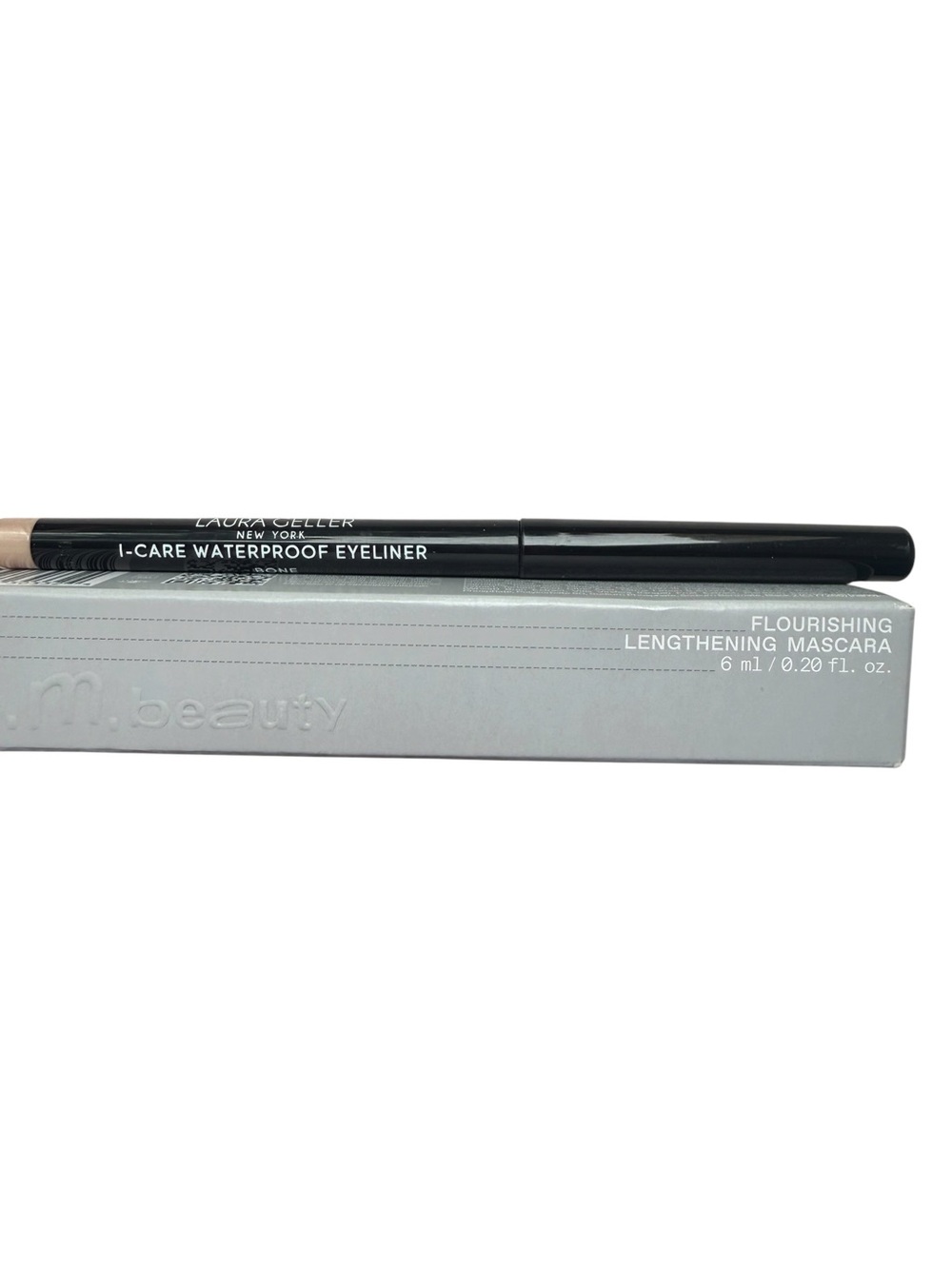 REM mascara, Laura geller eyeliner, Milani Gilded Nude Eyeshadow w Rose Gold bag - Picture 3 of 5